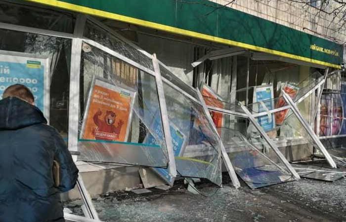 Подробности взрыва банкомата “Ощадбанка” в Киеве