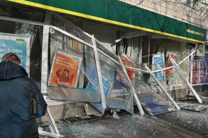 Подробности взрыва банкомата “Ощадбанка” в Киеве