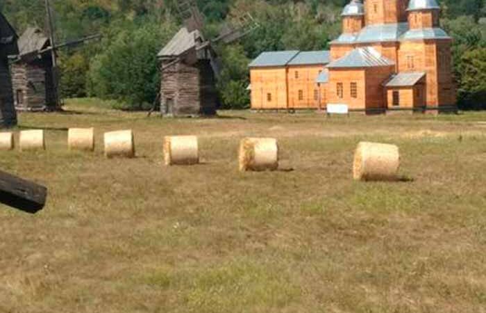 Киевский музей создал удивительную фотозону из сена