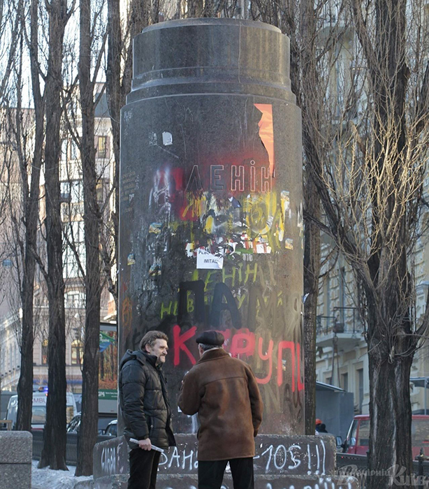 Свержение Ленина было важным событием Евромайдана.