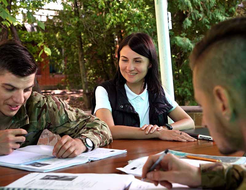 Воїни під час навчання