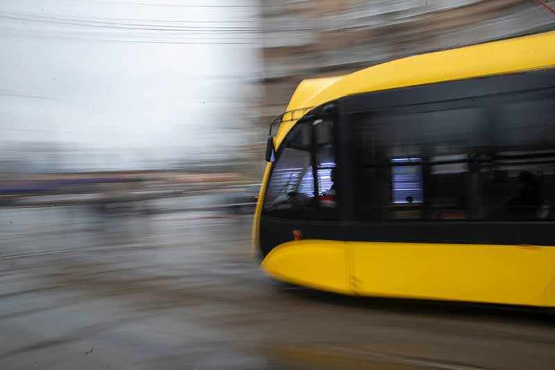 У Києві на лівому березі на маршрут вийшли нові трамваї вітчизняного виробництва