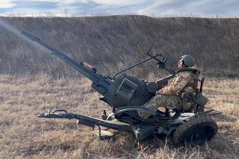 Польська зенітна установка ZU-23-2CP для боротьби з безпілотниками, висота ураження мети 1500 м