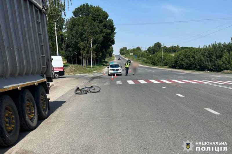 На Київщині велосипедист загинув у ДТП