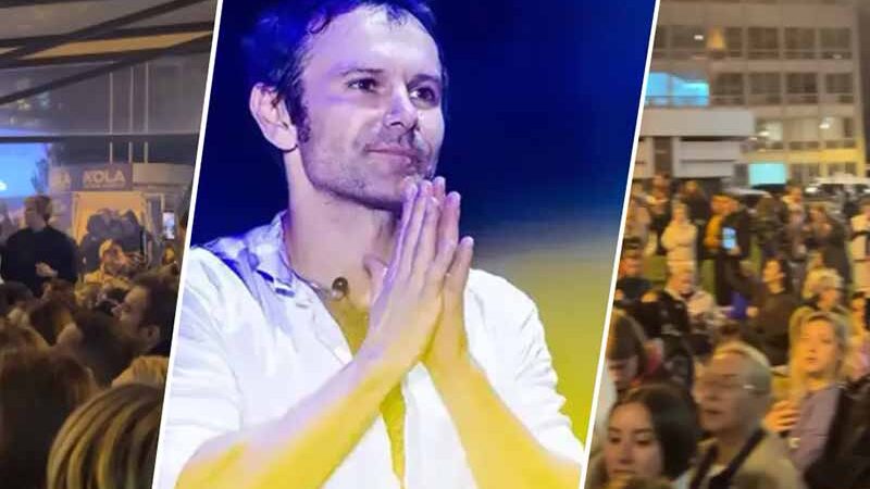 У Києві концерт “Океану Ельзи” перервали через повітряну тривогу: Вакарчук спустився до шанувальників у метро
