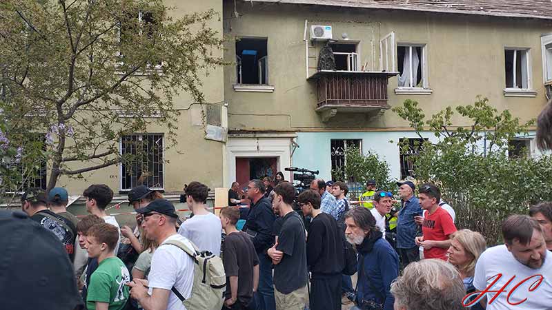 Святошинський район Києва після російської атаки 24 квітня