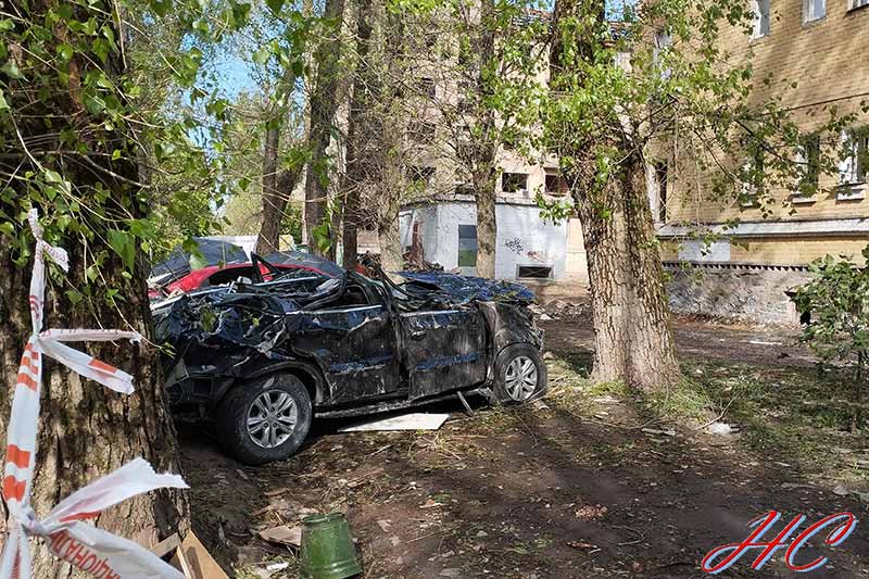 Святошинський район Києва після російської атаки 24 квітня